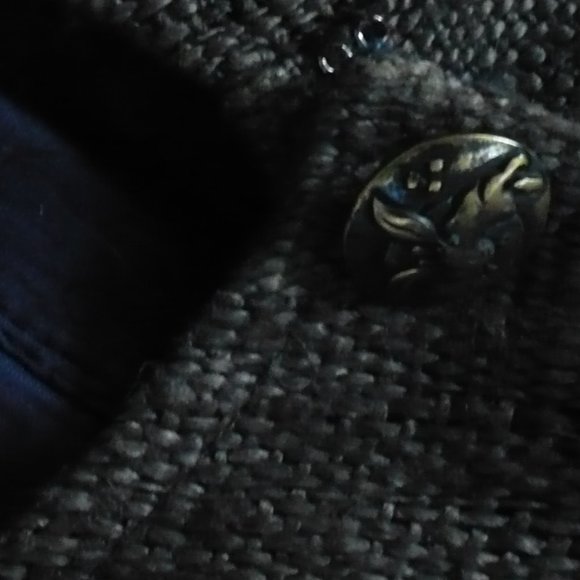 Loom Room D&D Elven 100% Hemp Brown Crop Vest With Brassy Buttons - Picture 5 of 5